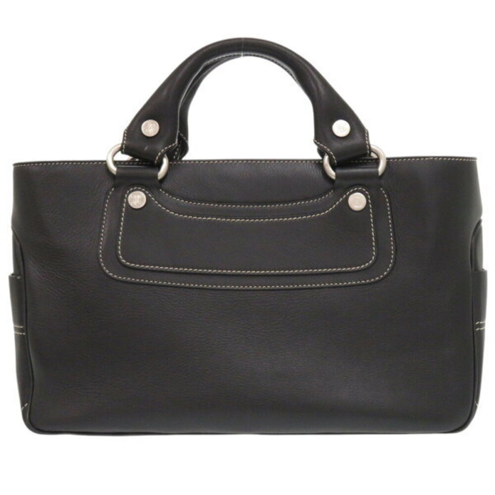 Celine Boogie Bag Leather Black Handbag